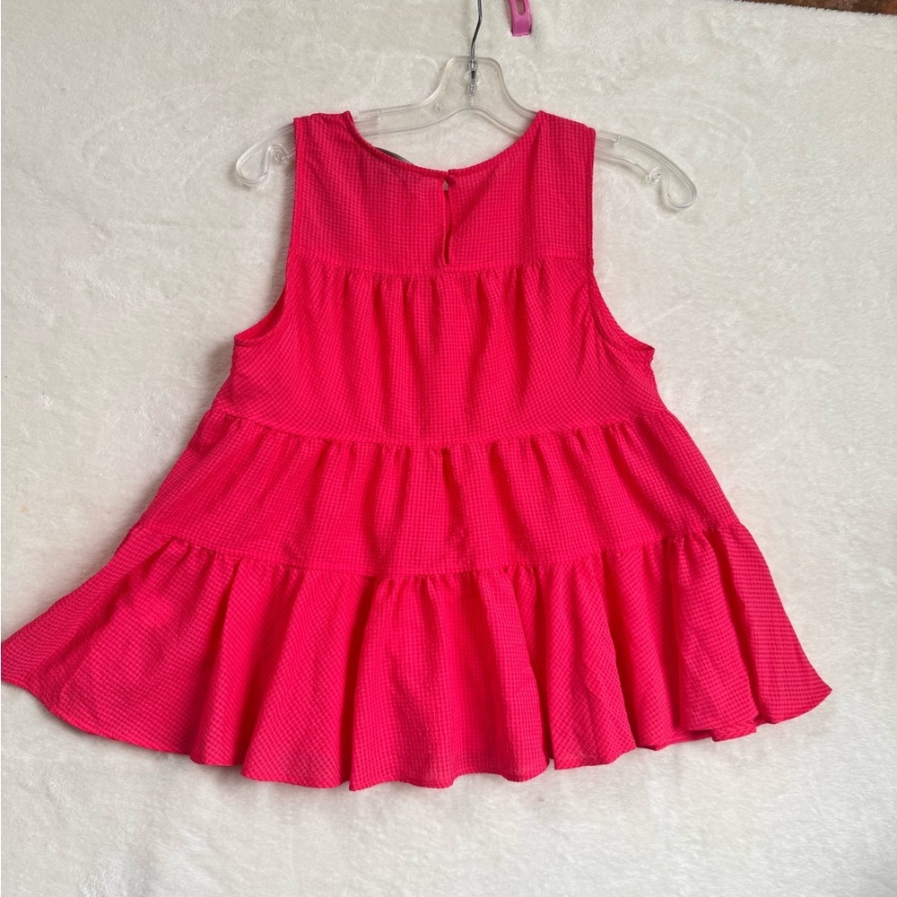 Banana Republic NEW Baby Doll Tiered Swing Top Boho Blouse Textured Lightweight - Picture 5 of 16
